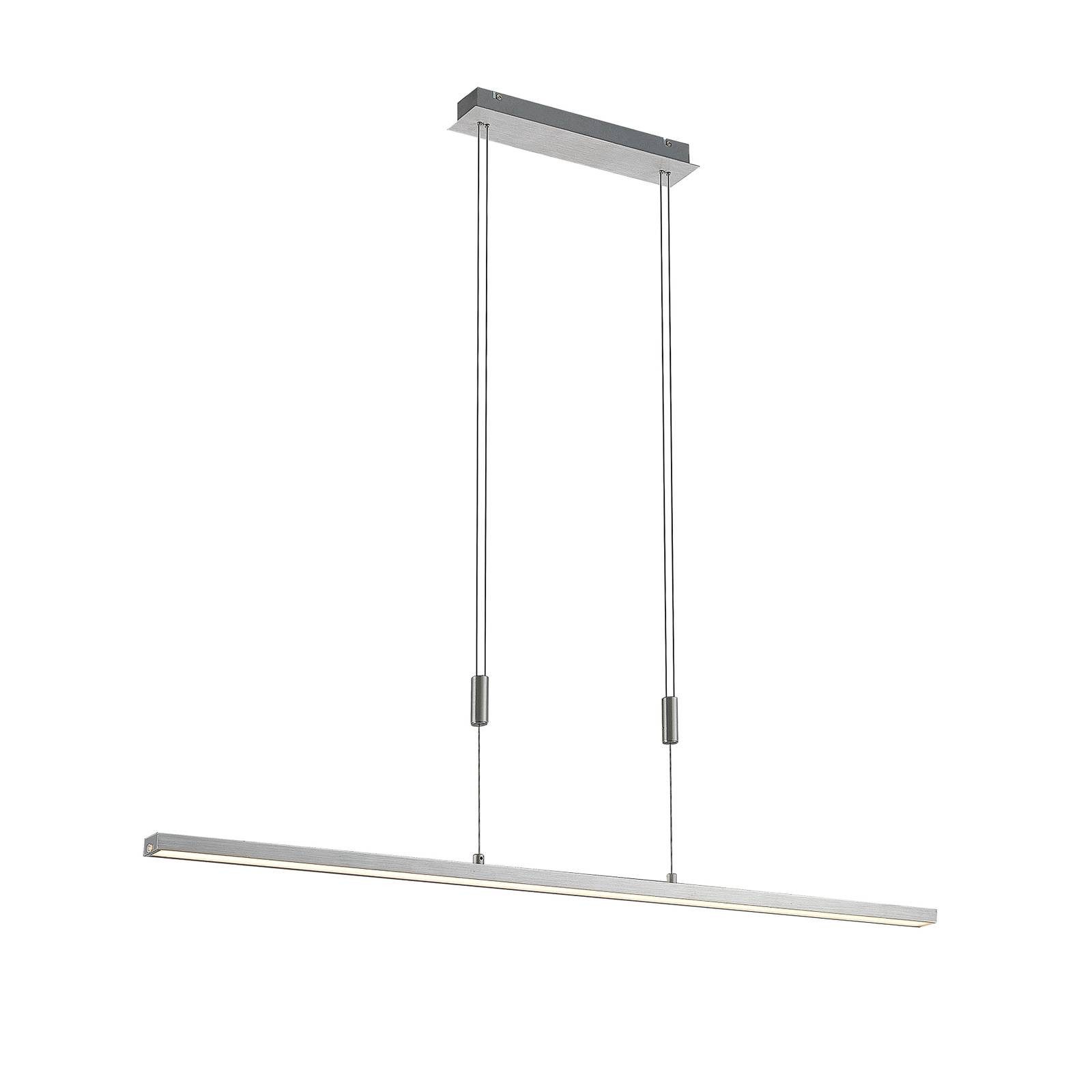 Lucande LED-Hängeleuchte Myron, dimmbar, LED-Leuchtmittel fest verbaut, Farbwechsel warmweiß / tageslicht, Modern, Aluminium, Metall, alu, 1 flammig, inkl. Leuchtmittel,dimmbar