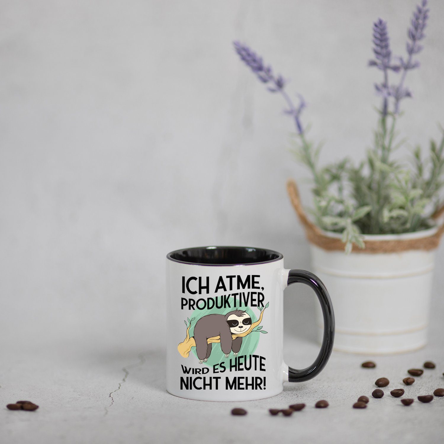 Produktiver Weiss/Schwarz Ich es Youth heute atme, nicht Keramik, lustigem Kaffeetasse Designz Tasse mit mehr Geschenk, Print wird