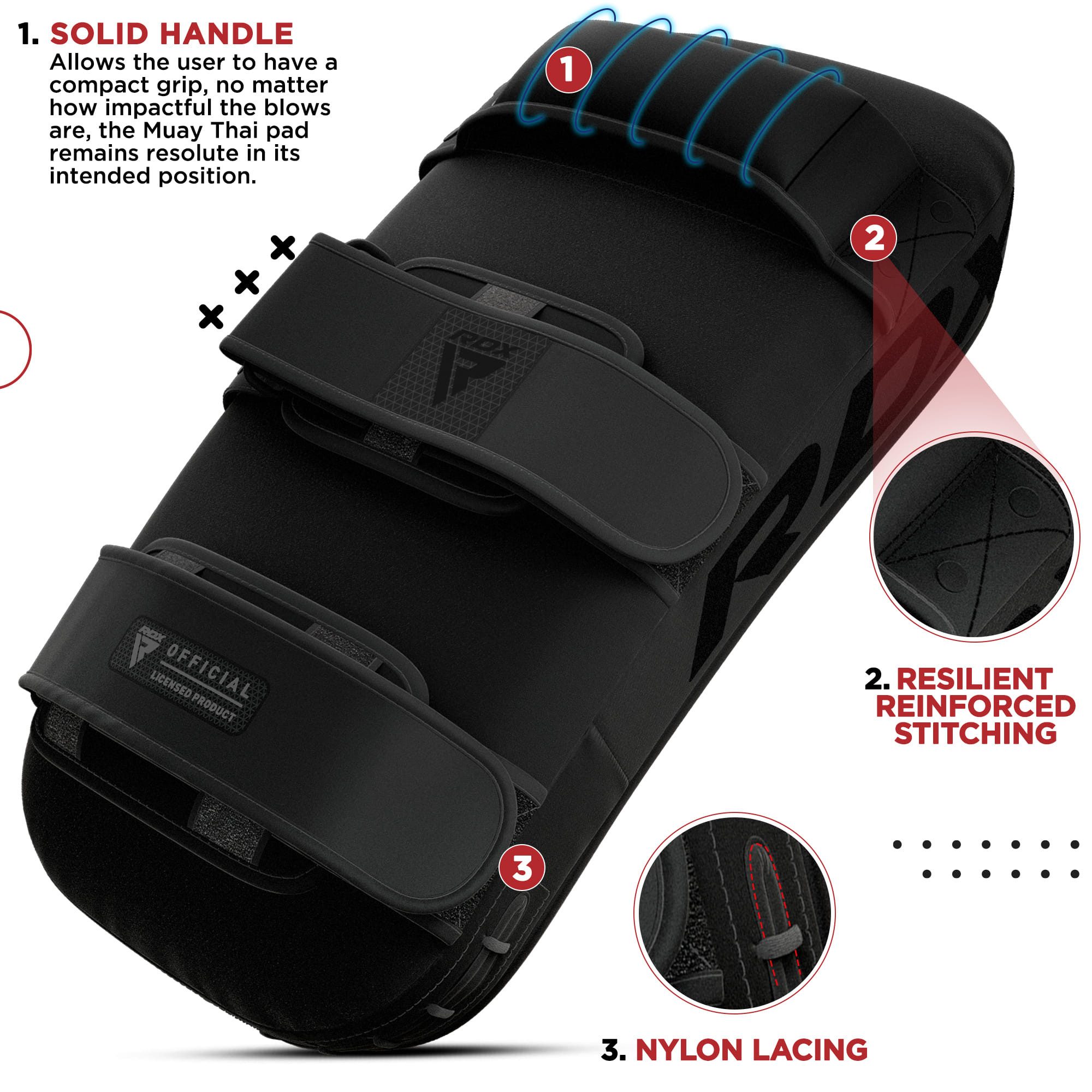 RDX Sports Schlagpolster RDX Martial Arts, Curved Kick Boxing Muay Thai Training Boxing Padding