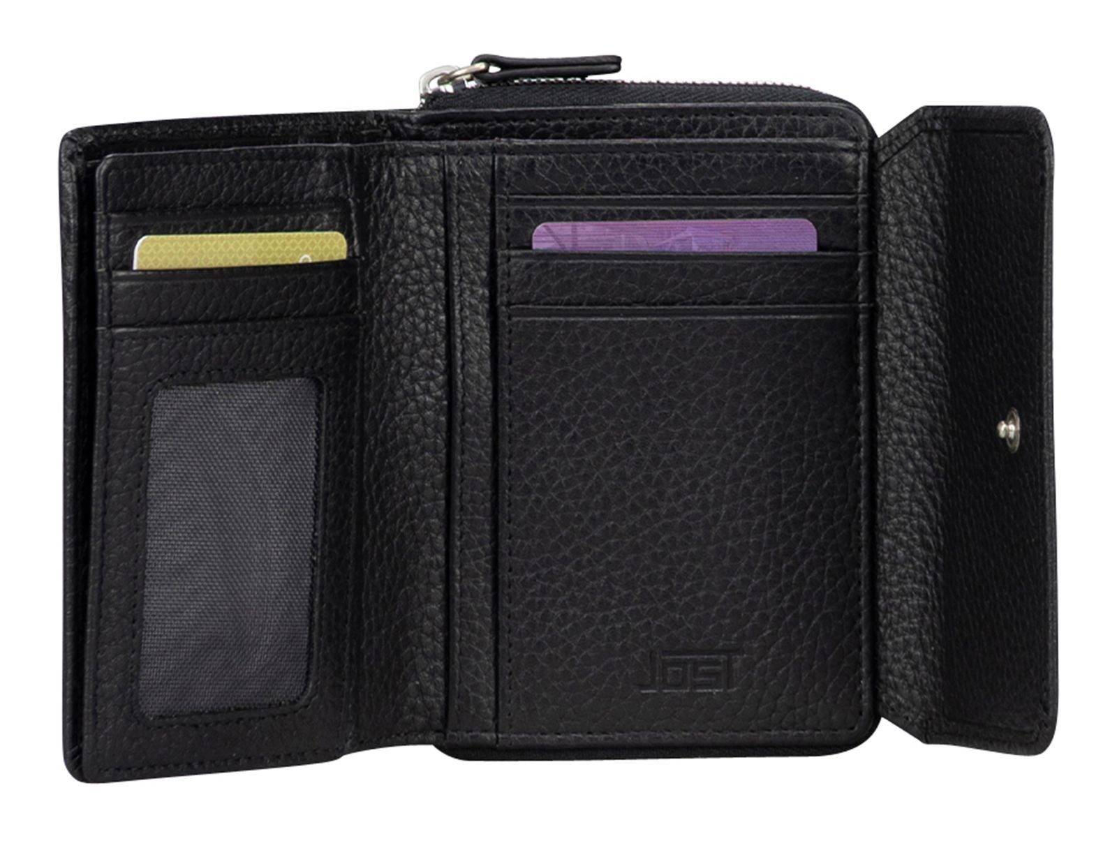 Jost Geldbörse Zip Wallet, aus echtem Rindsleder