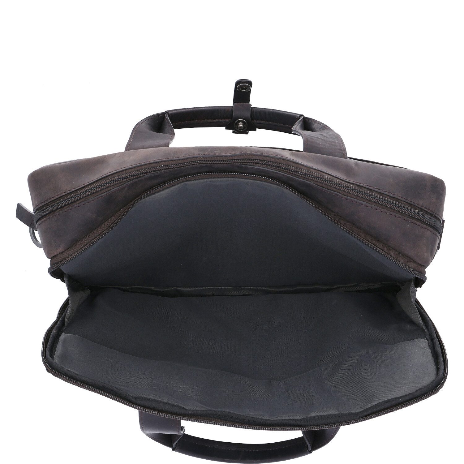 Strellson Umhängetasche Strellson Leder Aktentasche Brick Lane Charles darkbrown (1, 1-tlg., 1)