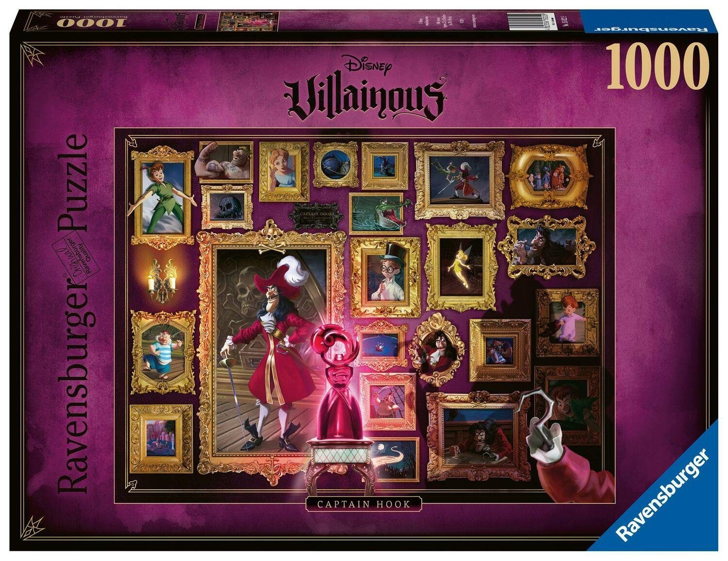 Ravensburger Spiel, Ravensburger Puzzle 1000 Teile - Disney Villainous Captain Hook -...
