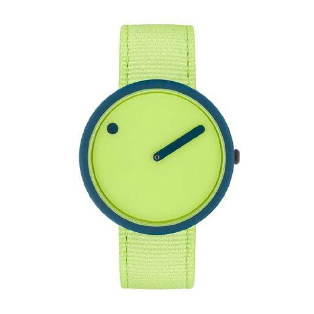 PICTO Quarzuhr R44013-R013, Ocean Ghost Net, recyceltes Kunststoffarmband grün