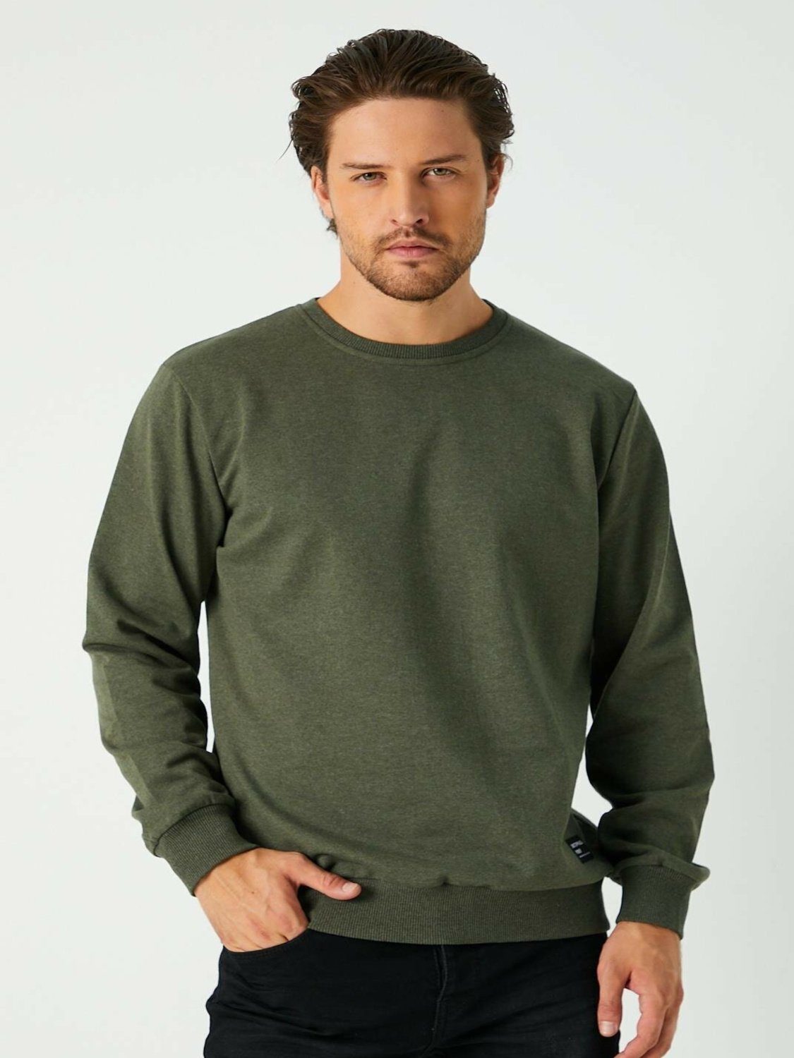 COMEOR Sweatshirt Herren Pullover bequeme Sweater (1-tlg) aus Baumwollmischung – Bild 3 von 5