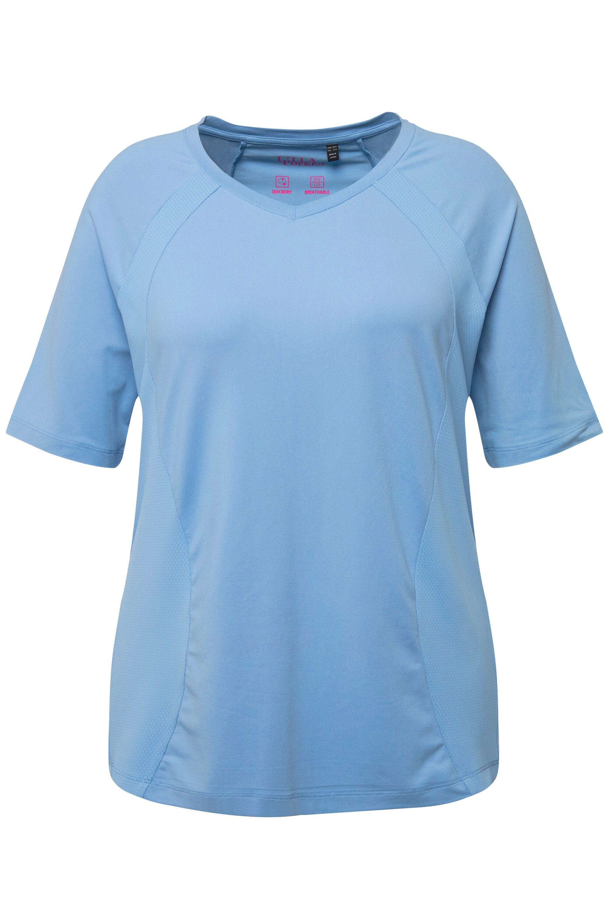 Ulla Popken T-Shirt Funktionsshirt schnelltrocknend Halbarm günstig online kaufen
