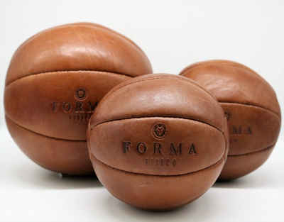Forma Fisico Medizinball Vintage-Medizinball aus Echtleder für Cross- & Functional Training, Handgefertigt fördert Muskulatur und Ausdauer