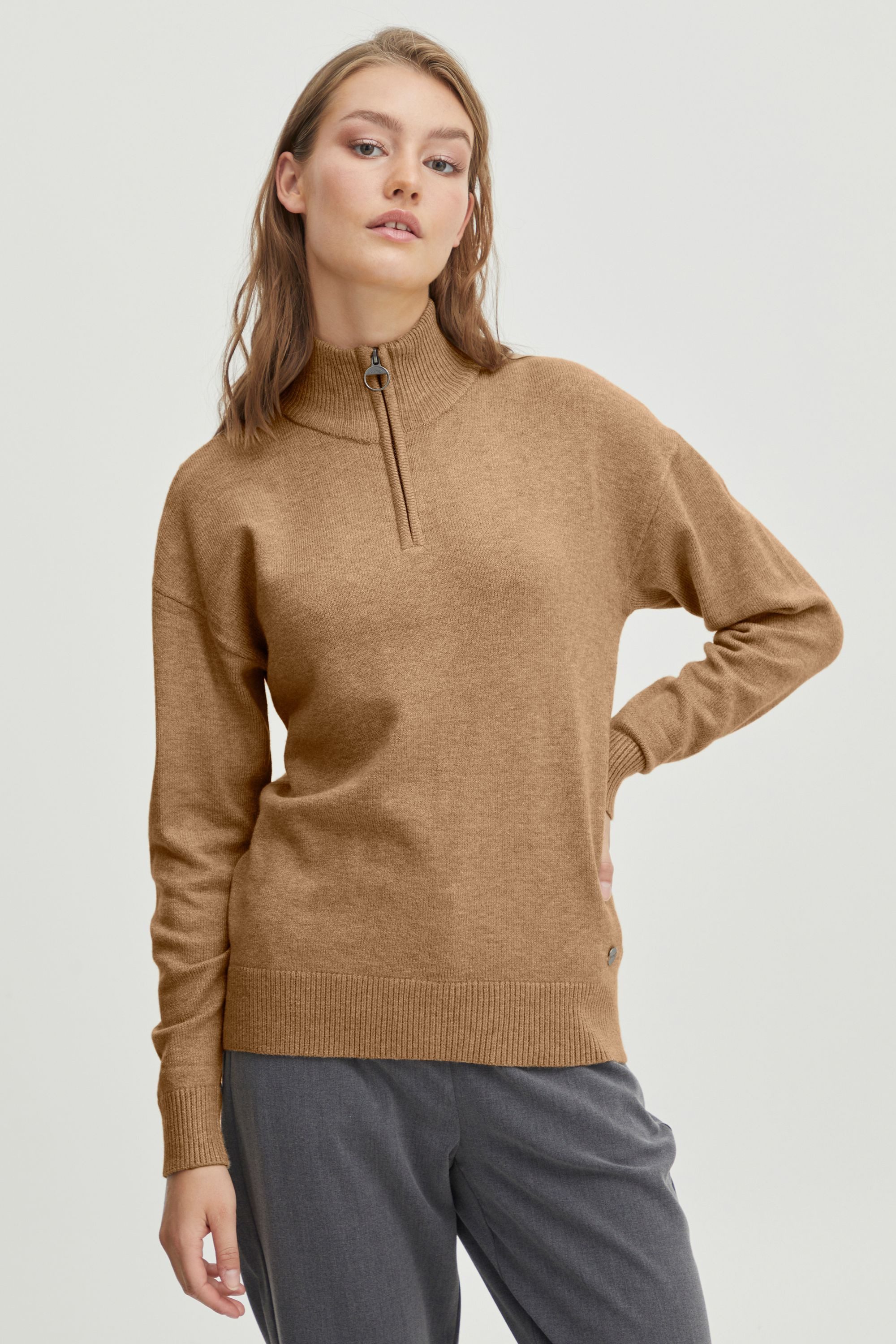 OXMO Rollkragenpullover OXRita 21800080-ME Modischer Pullover günstig online kaufen