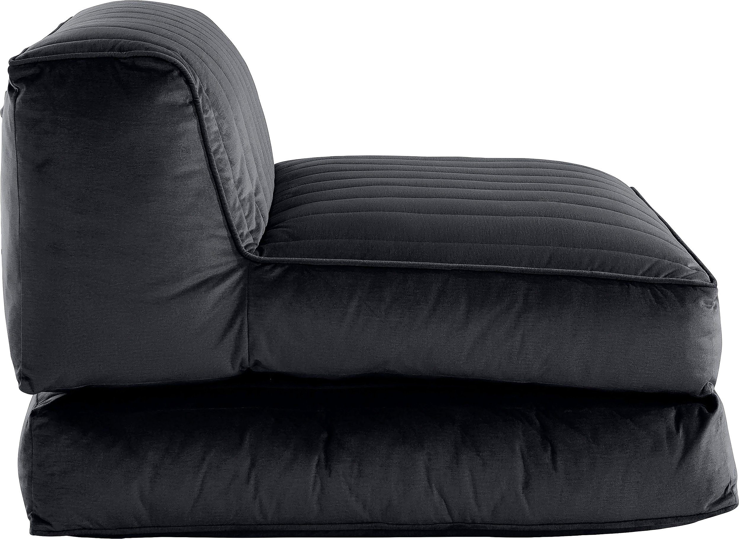 Leonique Relaxsessel Polly, Loungesessel Daybed Schlaffunktion, Gästebett, perfekt anthrazit mit | als anthrazit