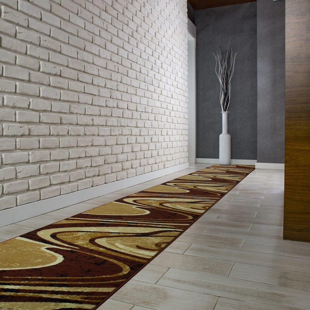 MDEKOR Läufer Teppich Läufer Meterware Höhe 6 mm, 70x70 cm Braun 2640 günstig online kaufen