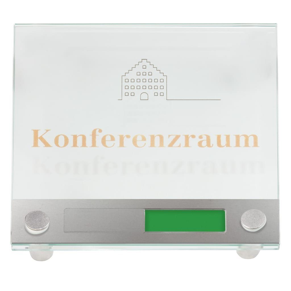 MOEDEL Hinweisschild Türschild mit Frei/Besetzt-Schieber 15x15x2,5 cm mit 2 Löchern