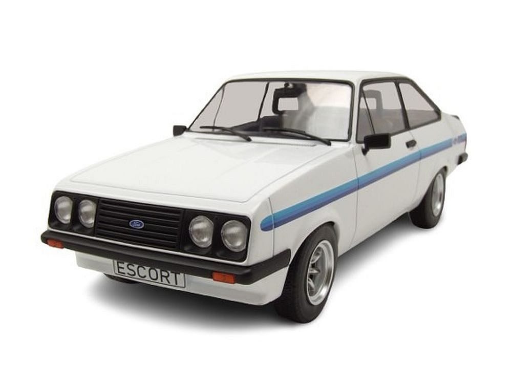 MCG Modellauto Ford Escort MK II RS 2000 1977 weiß, Maßstab 1:18