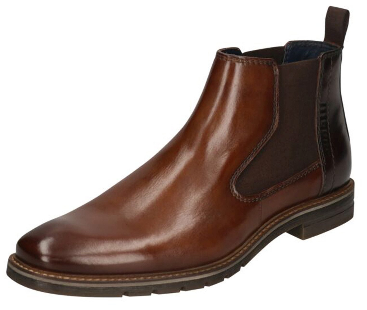 bugatti 311-A9E34-1111 6361 Cognac/Dark Brown Stiefelette