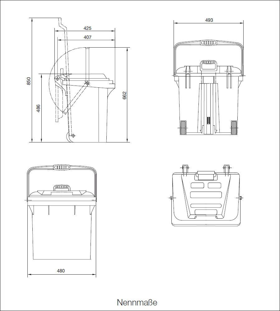 Wilai Rollcontainer Sulo Rollbox 42 Liter günstig online kaufen