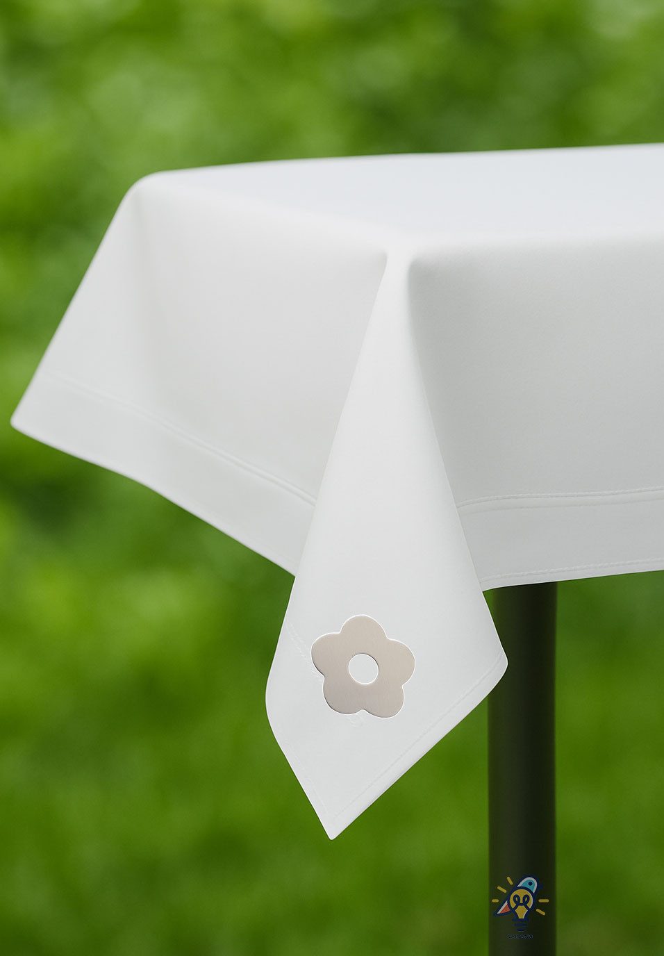 VABIONO Tischtuchklammern Tischtuchbeschwerer Blumenmotiv Tischtuchhalter magnetisch 8 Stück, (8 teilig, Edelstahl), kostenloser Versand