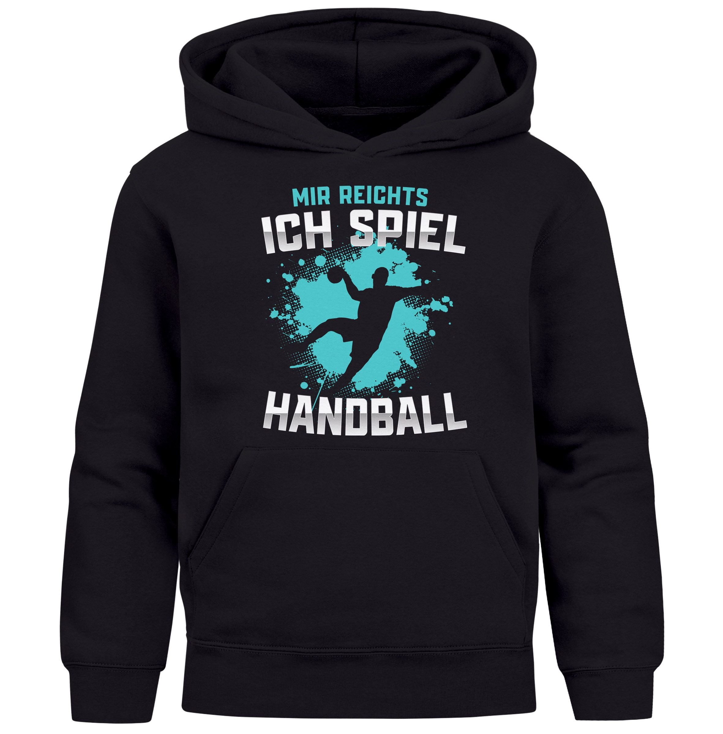 MoonWorks Hoodie Kinder Hoodie Jungen Handball Sport Hobby Spruch Mir reichts ich