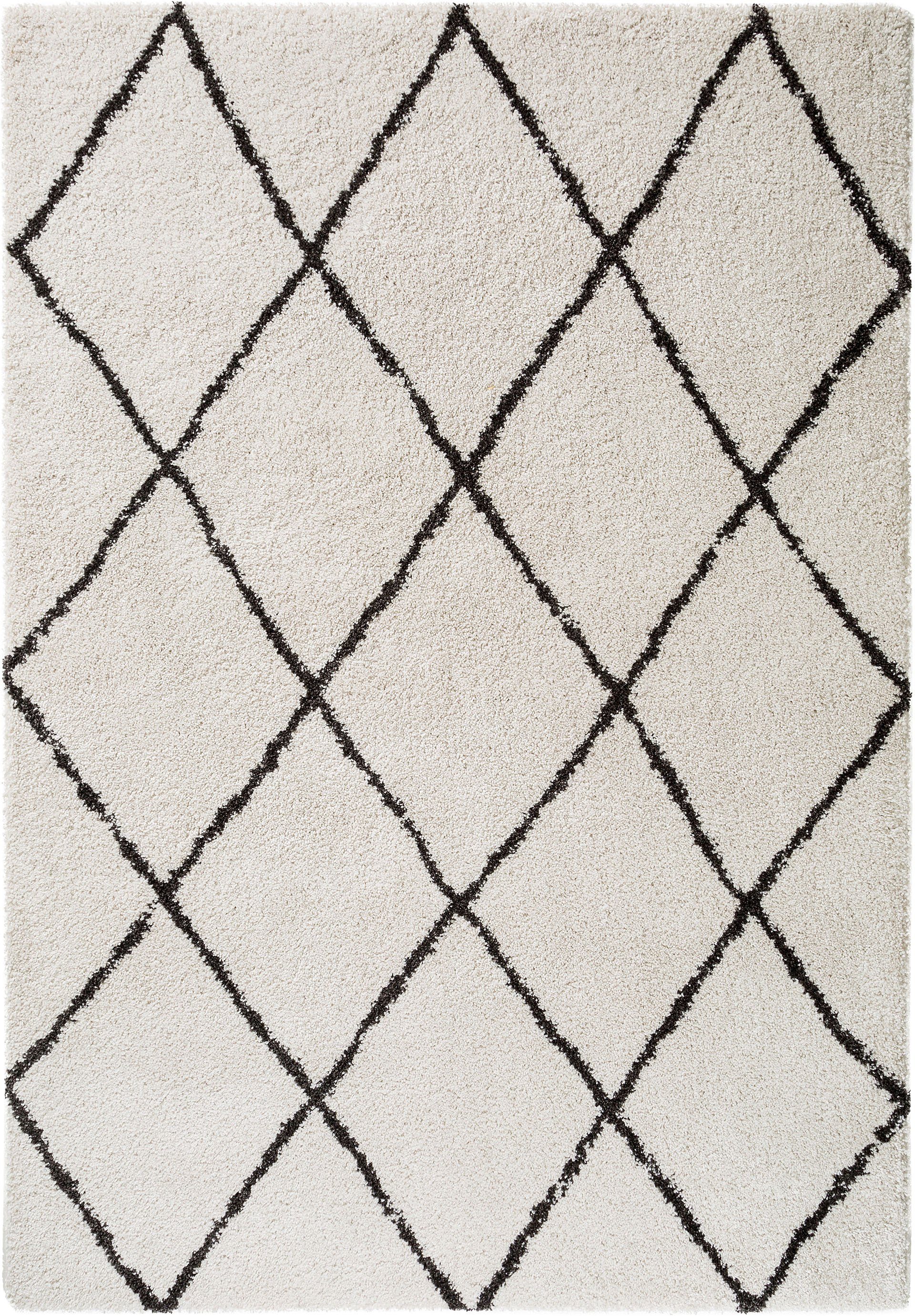 benuta Hochflor-Teppich Gobi, rechteckig, Höhe: 21 mm, Teppich Wohnzimmer, günstig online kaufen