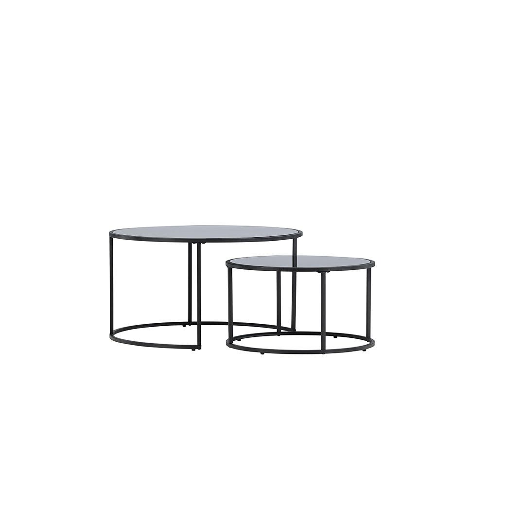Venture Home Couchtisch Twin Couchtisch Set mit 2 schwarz.