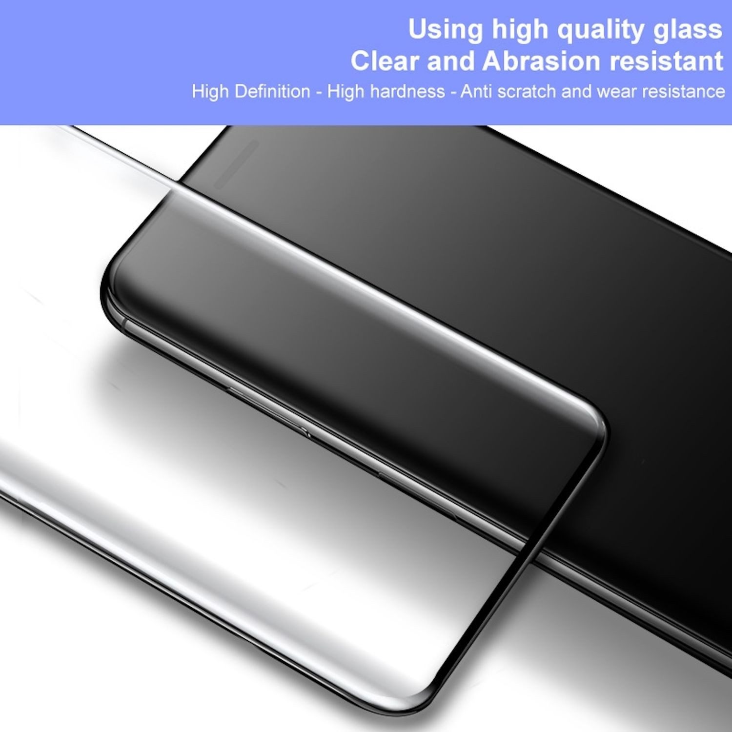 Wigento Handyhülle Für Honor Magic 7 Pro 4D Display Full Curved H9 Hart Glas Folie Schutz, Display Curved Panzer Schutz Glas – Bild 3 von 5
