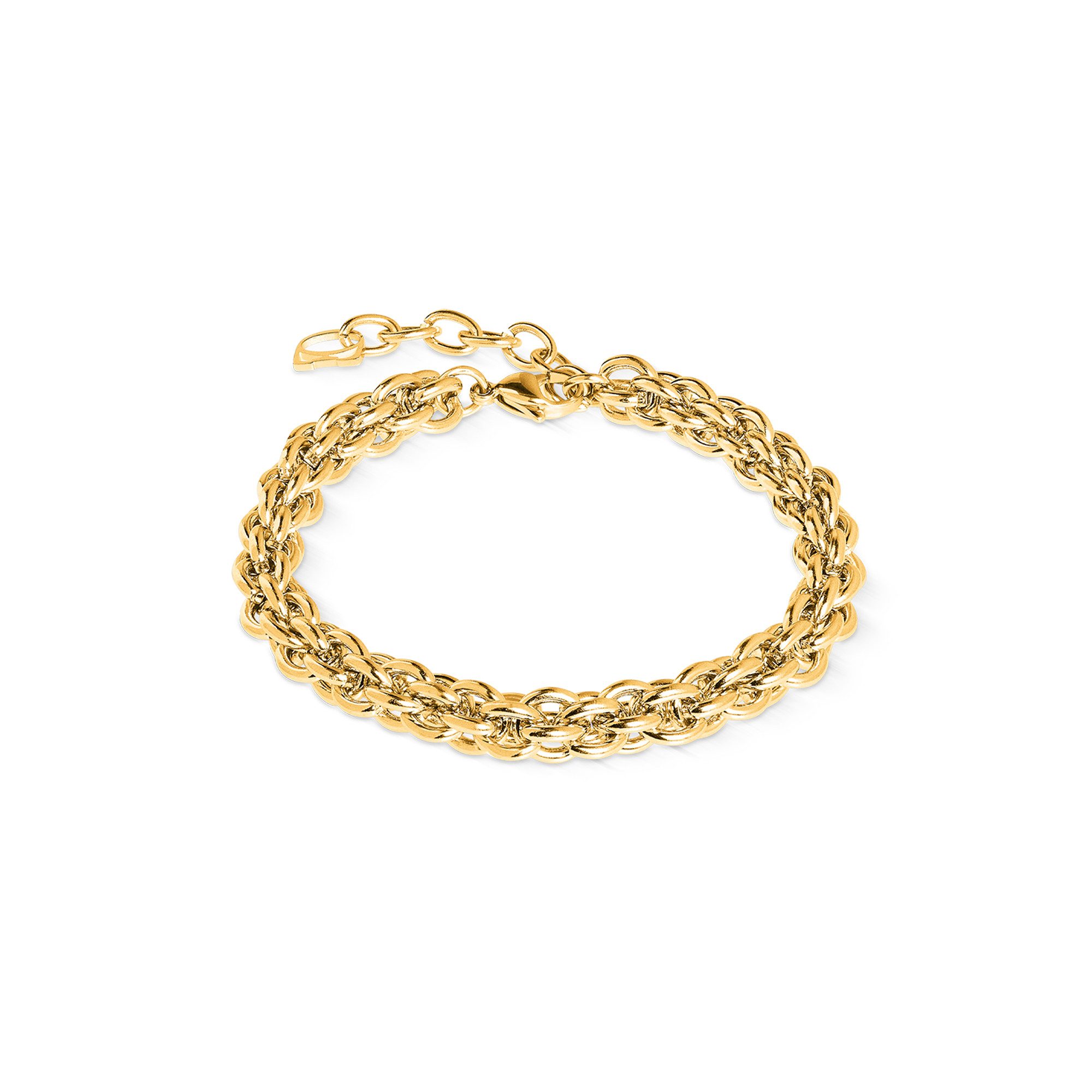 COEUR DE LION Armband Schmuck Edelstahl Mesh Chain Classic Würfelkette