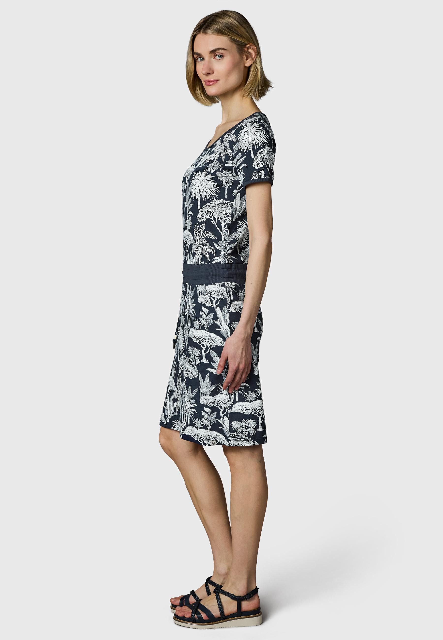 Ragwear Sommerkleid Baomi Tropic YOUMODO Gemustertes Kurzarm Kleid für Damen