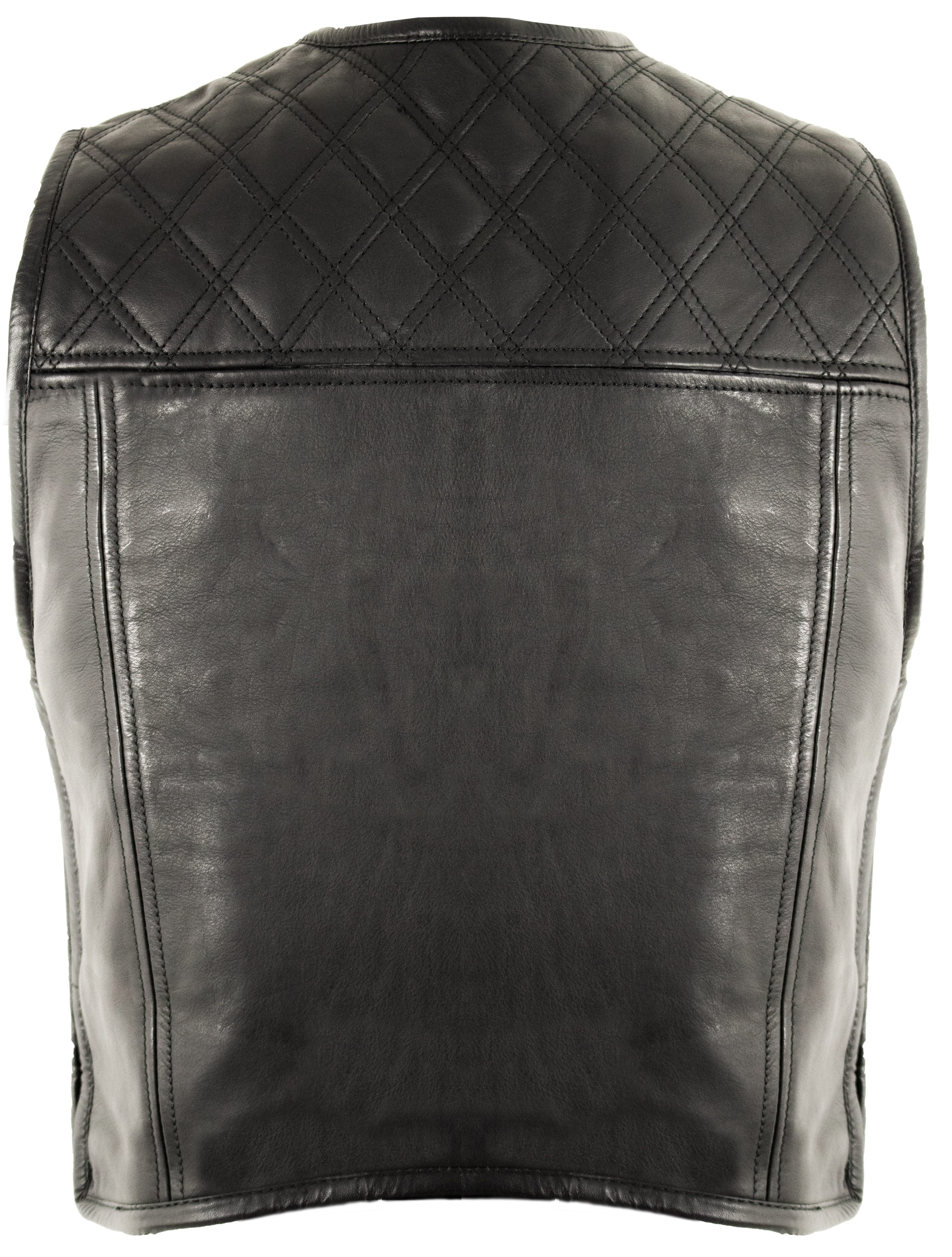 MDM Lederweste Herren Biker Lederweste (Motorrad Weste, Chopper Kutte, Bike günstig online kaufen