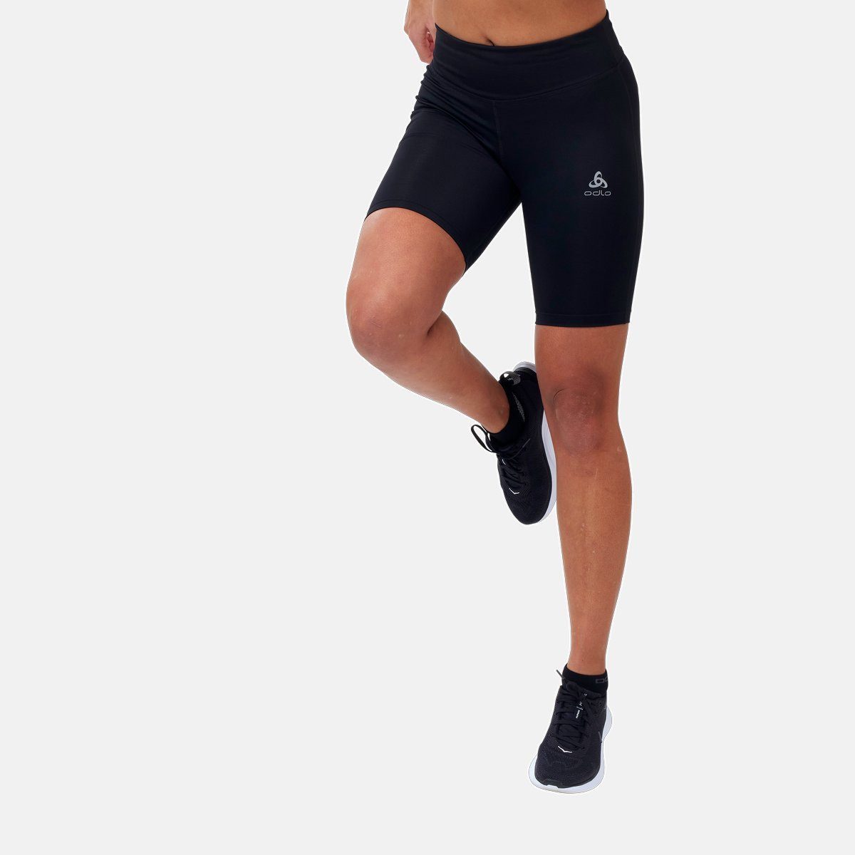 Funktionstights Odlo Damen Running Tights Short Essential 323001