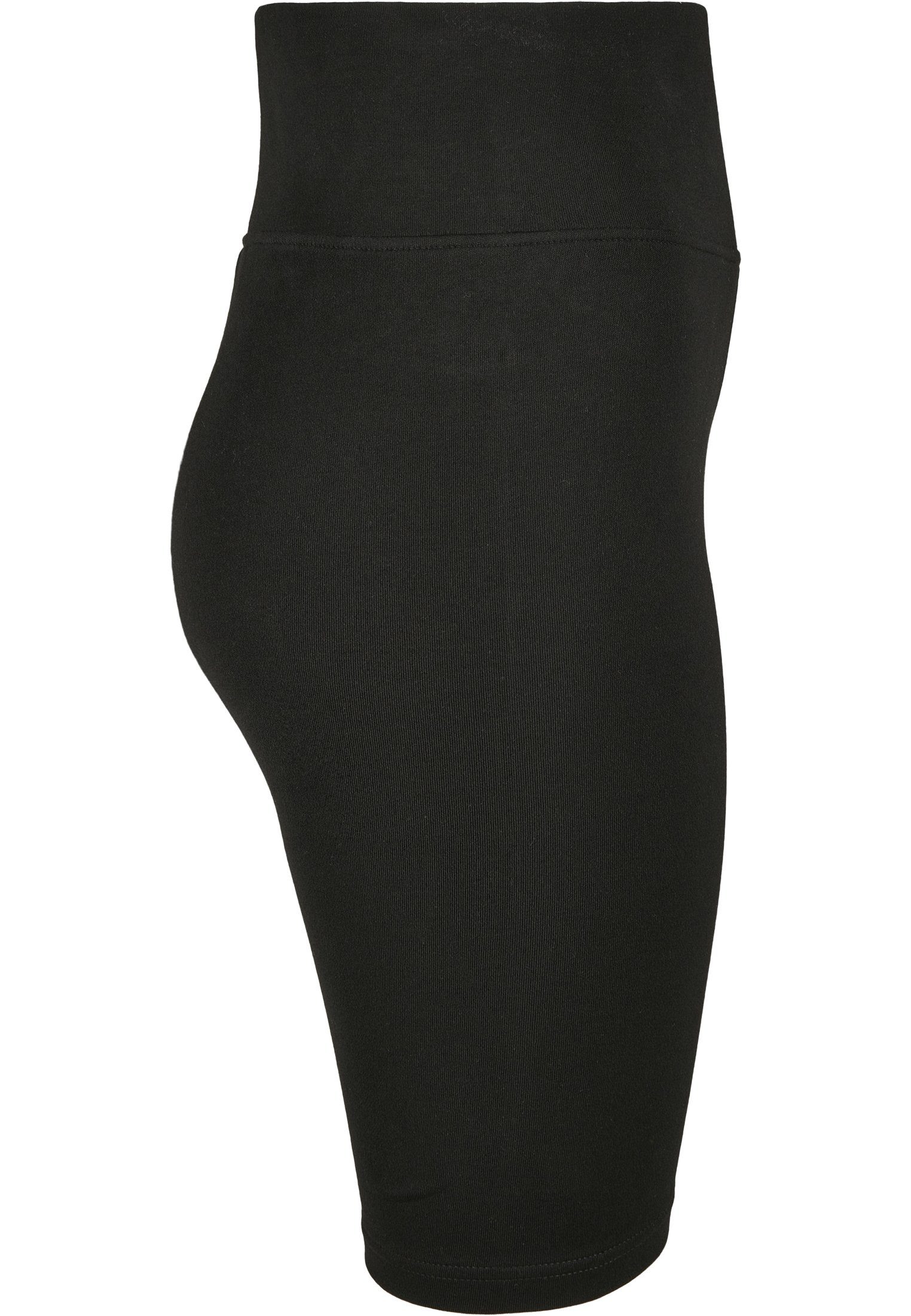 URBAN CLASSICS Stoffhose Damen Waist black-white 2-Pack Cycle (1-tlg) Ladies Shorts High