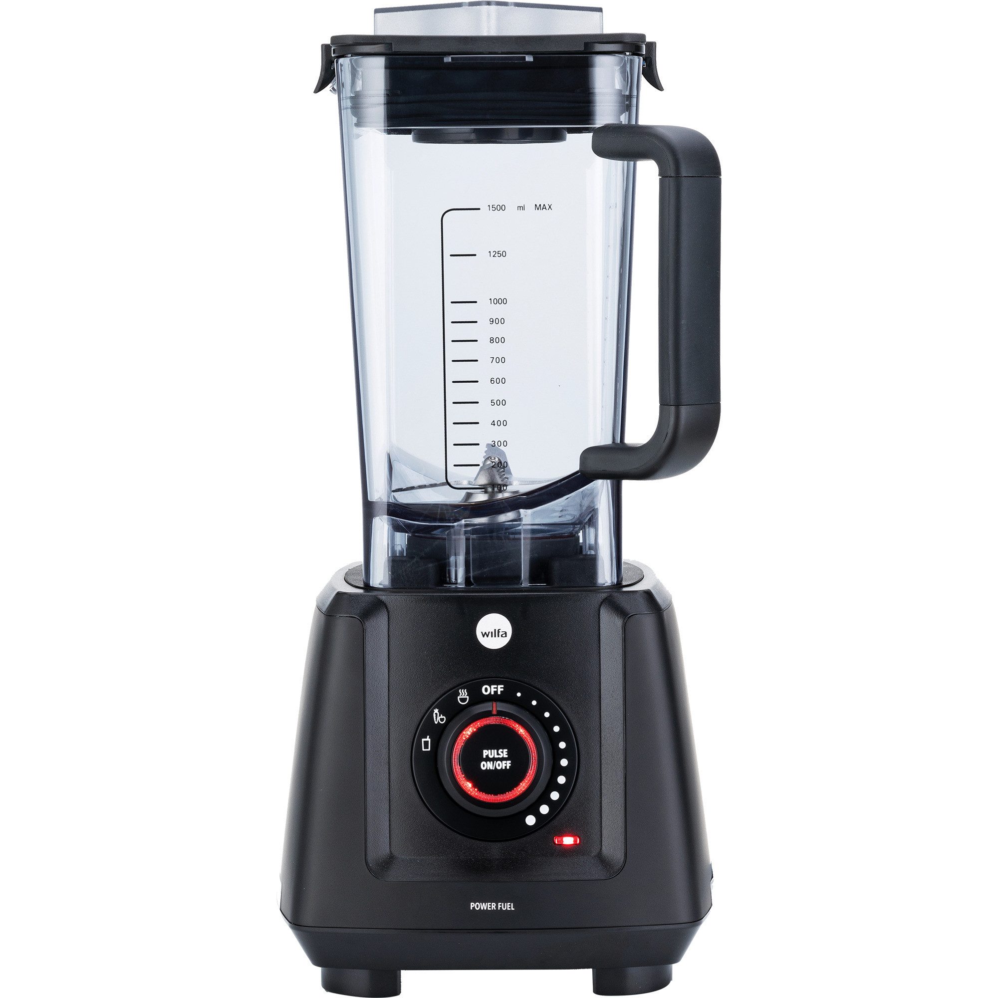 wilfa Küchenmaschine Standmixer Powerfuel Black PB2B-P1200, 1200 W
