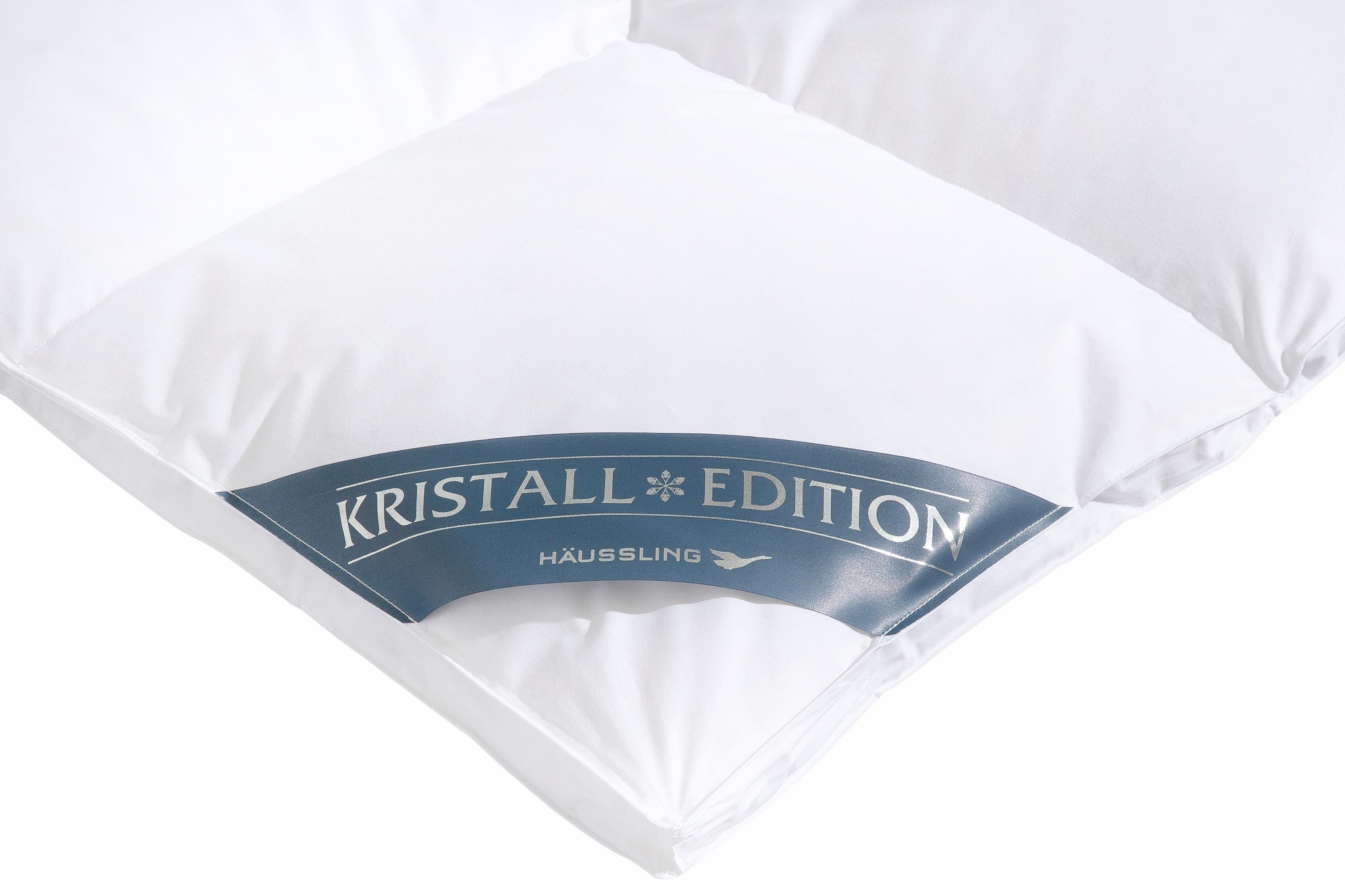 Haeussling Daunenbettdecke Kristall Edition, Füllung: 60% Daunen, 40% Federn, Bezug: 100% Baumwolle