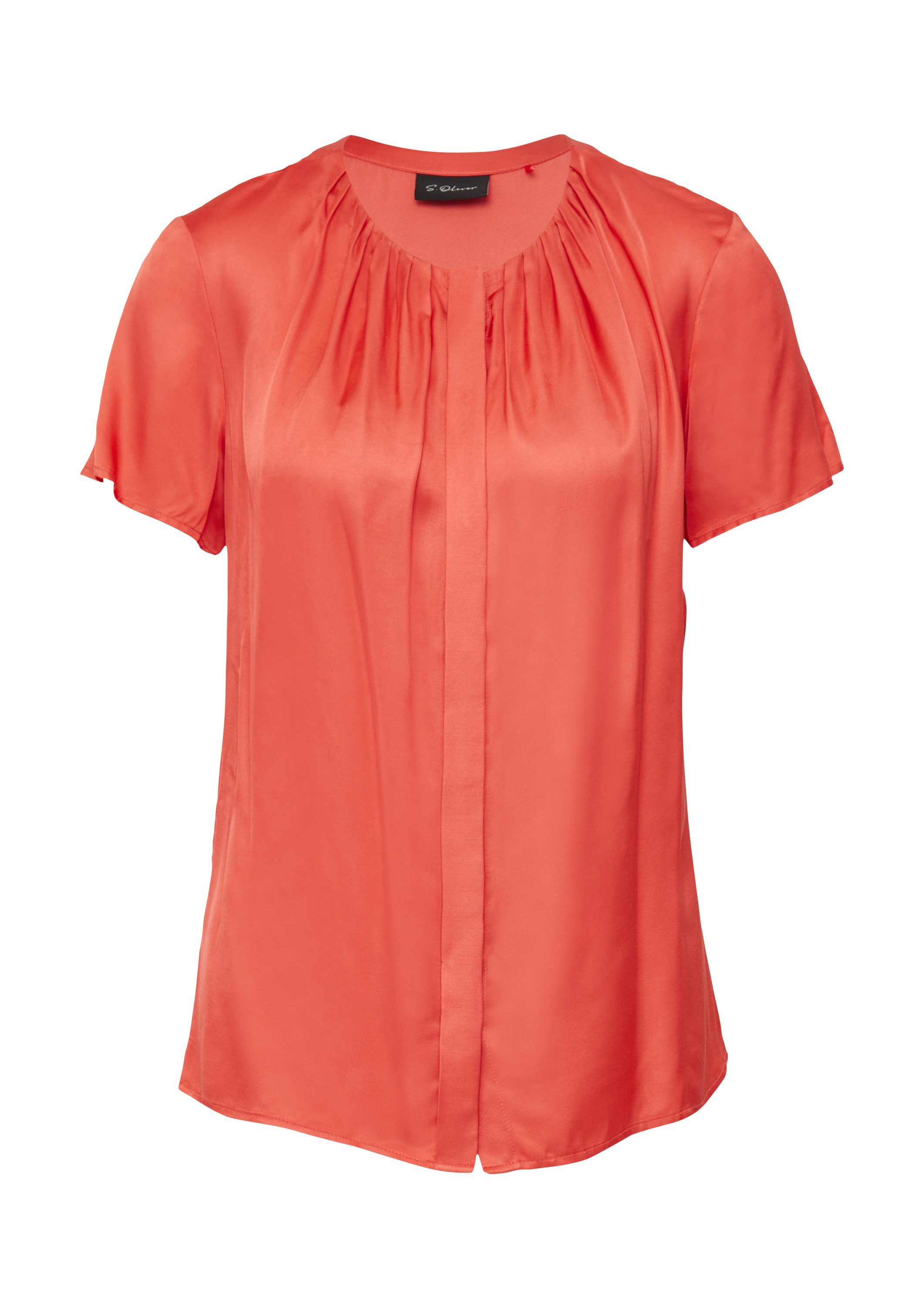 s.Oliver Kurzarmbluse Bluse (1-tlg) günstig online kaufen