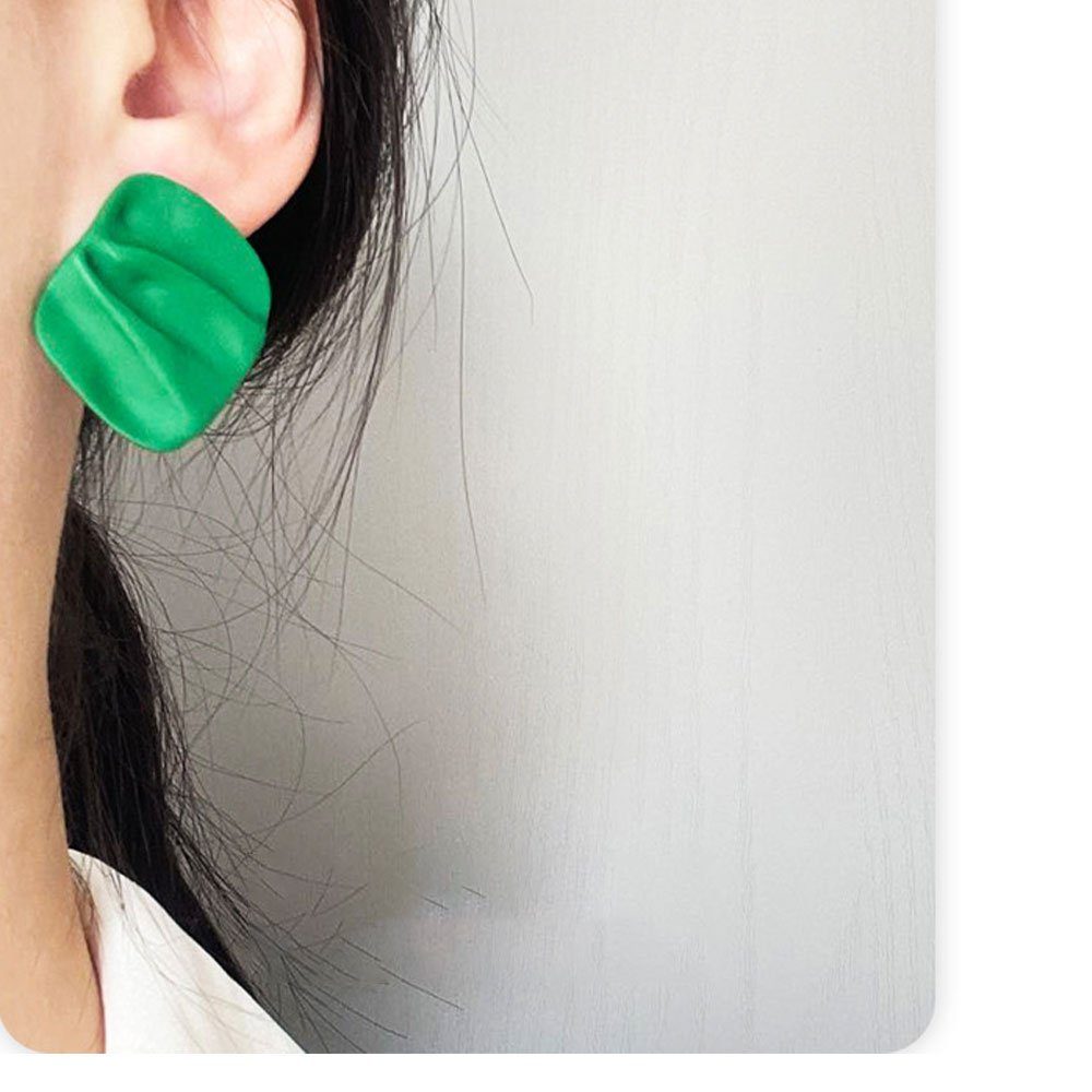 Neueste Ware eingetroffen AUzzO~ Paar Ohrhänger Paar Ohrringe für Schmuck Vintage Grün Ohrstecker Damen EleganteEinfachheit