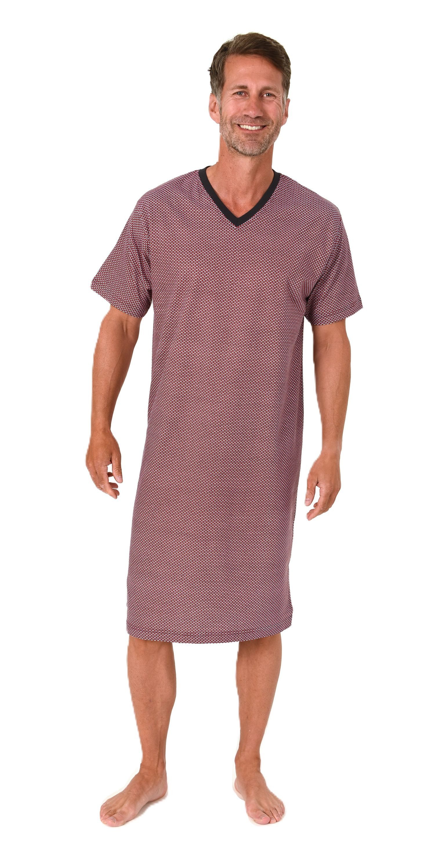 Normann Pyjama Normann Herren kurzarm Nachthemd günstig online kaufen