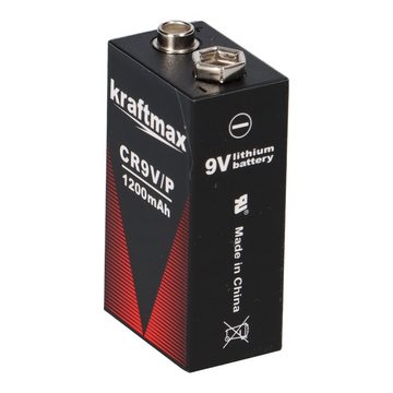 kraftmax 20x Kraftmax Lithium 9V Block Hochleistungs- Batterien für Rauchmelder Batterie
