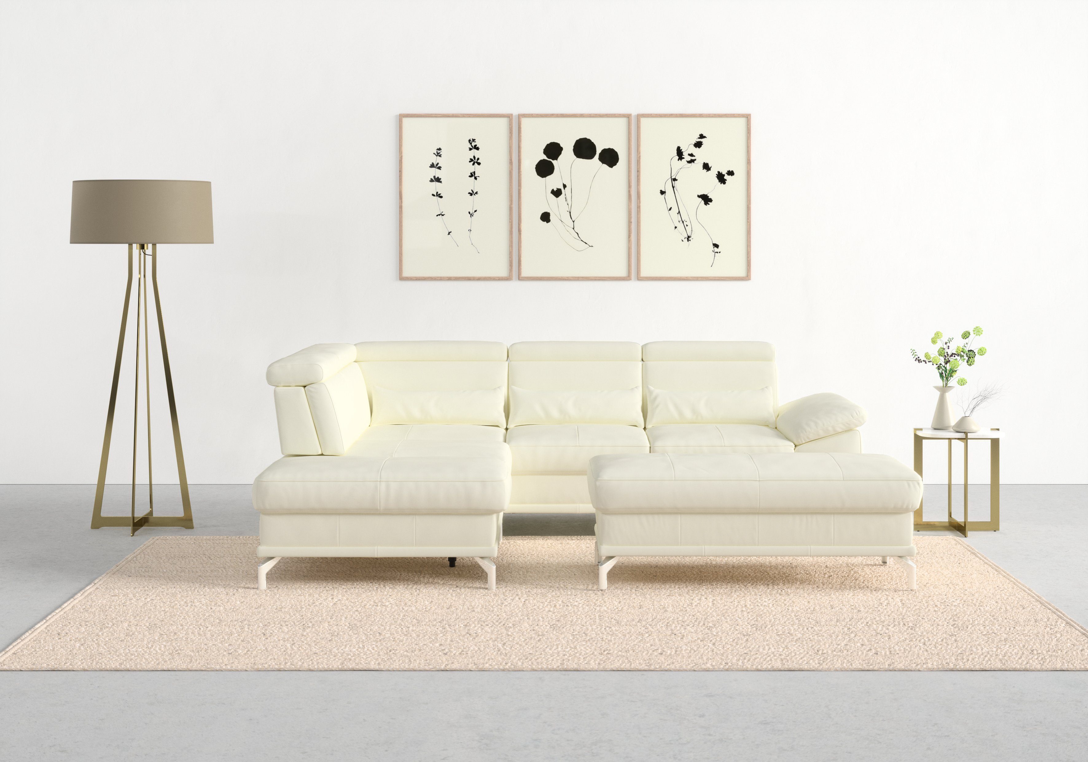 sit&more Ecksofa Cabrio L-Form, mit Sitztiefenverstellung, günstig online kaufen