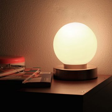 Licht-Erlebnisse Nachttischlampe PRINZ, ohne Leuchtmittel, Moderne Tischlampe Schlafzimmer Wohnzimmer Tischlampe Lampe