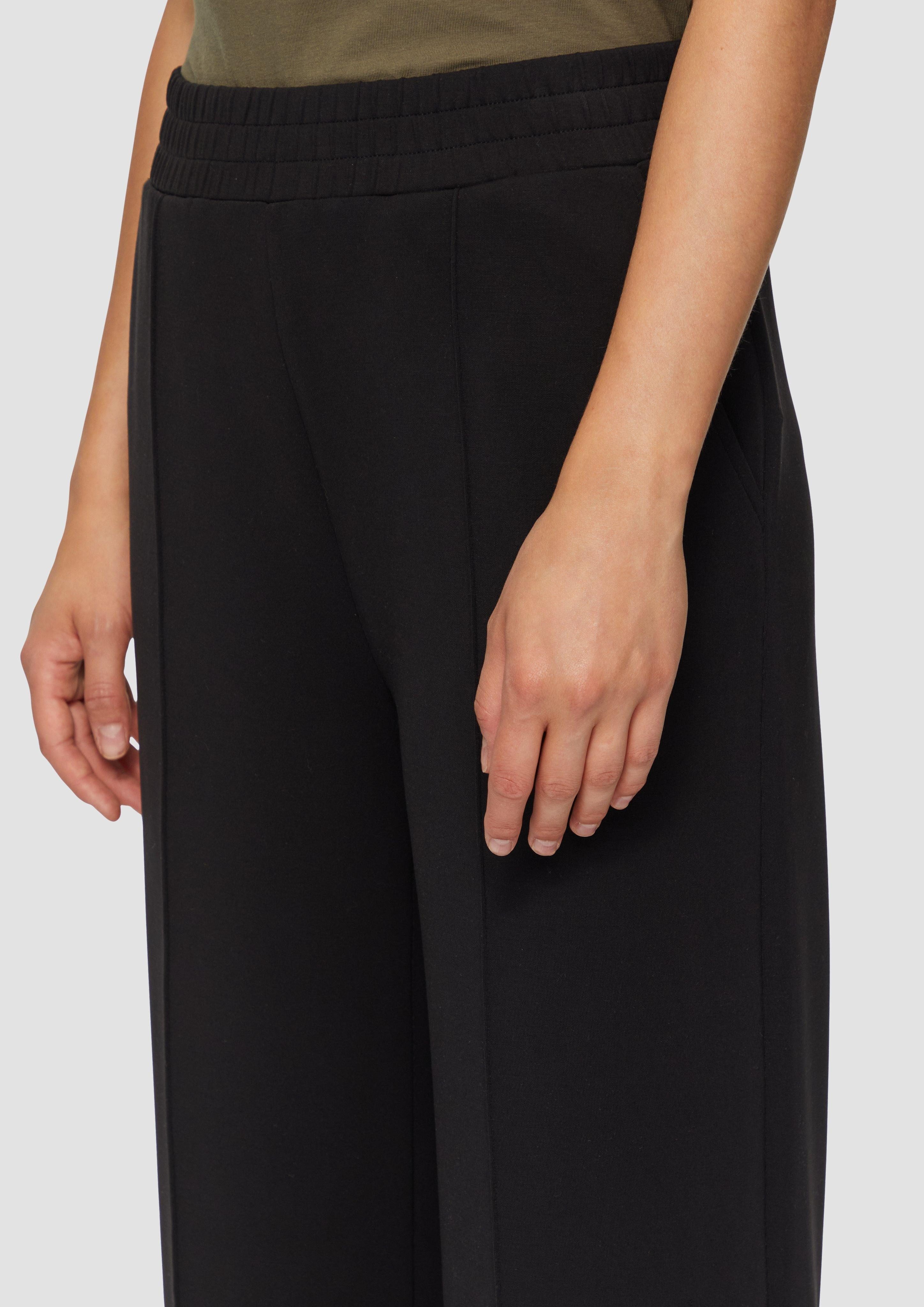 s.Oliver Stoffhose Regular: Scuba-Hose mit Wide günstig online kaufen