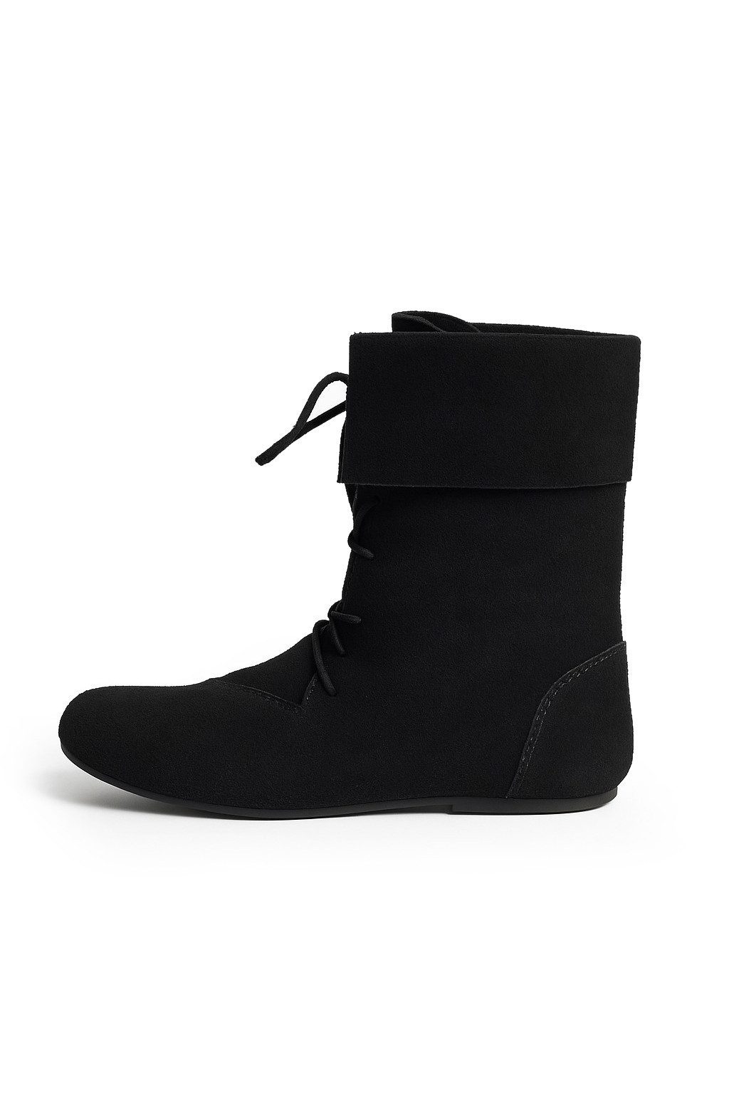 Leonardo Carbone Ritter-Kostüm Stiefel "Aurin" mit Stulpe, hochwertiges Veloursleder, robuste Gummisohle