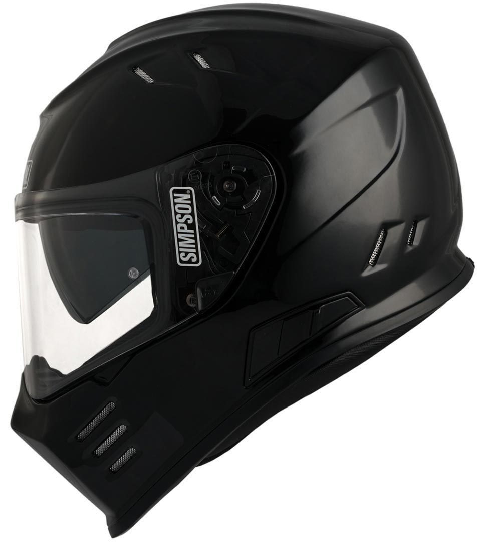 Simpson Motorradhelm Venom Helm, integriertes Sonnenvisier