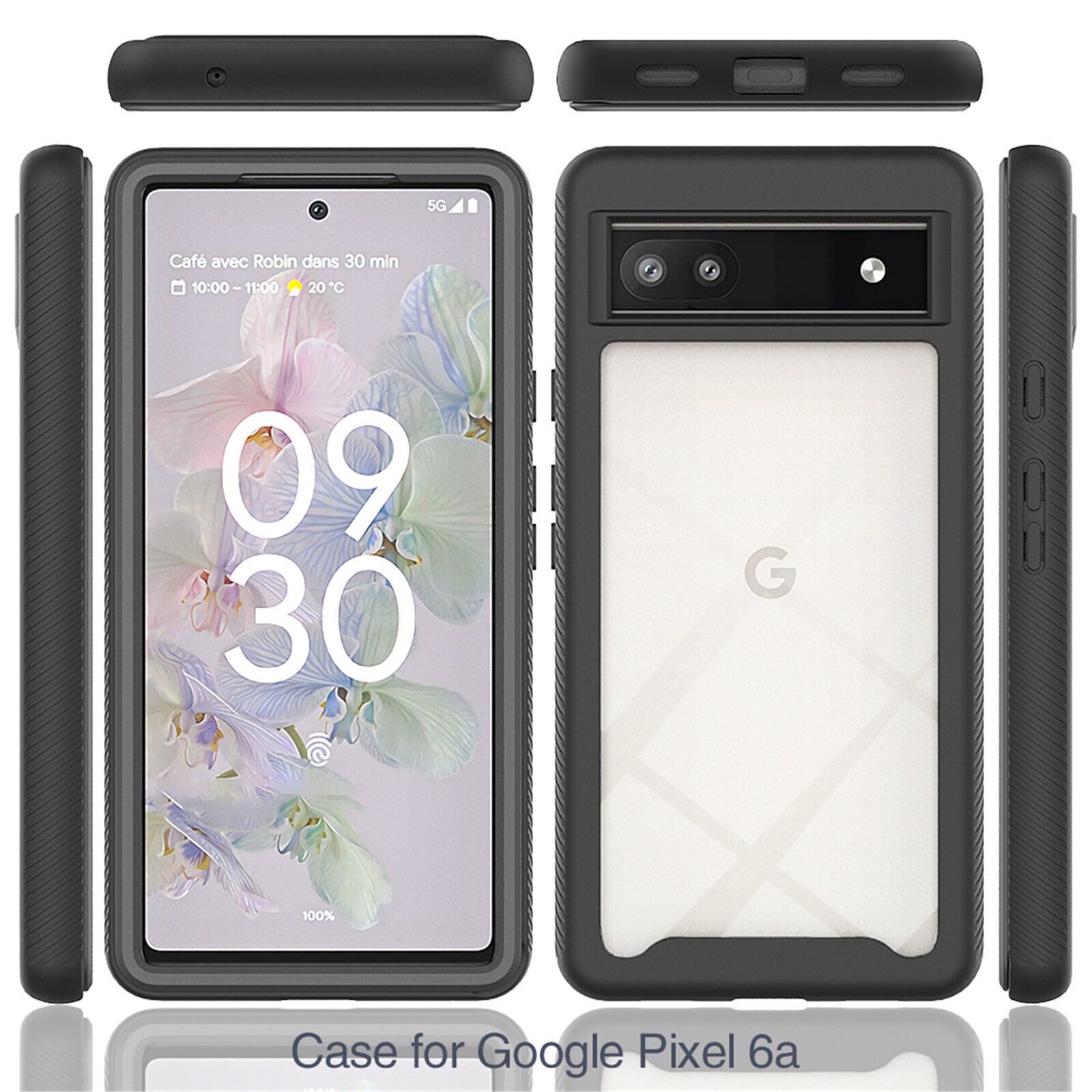 betterfon Handyhülle für Google Pixel 6A TPU Case mit 360° Rundumschutz Displayschutz