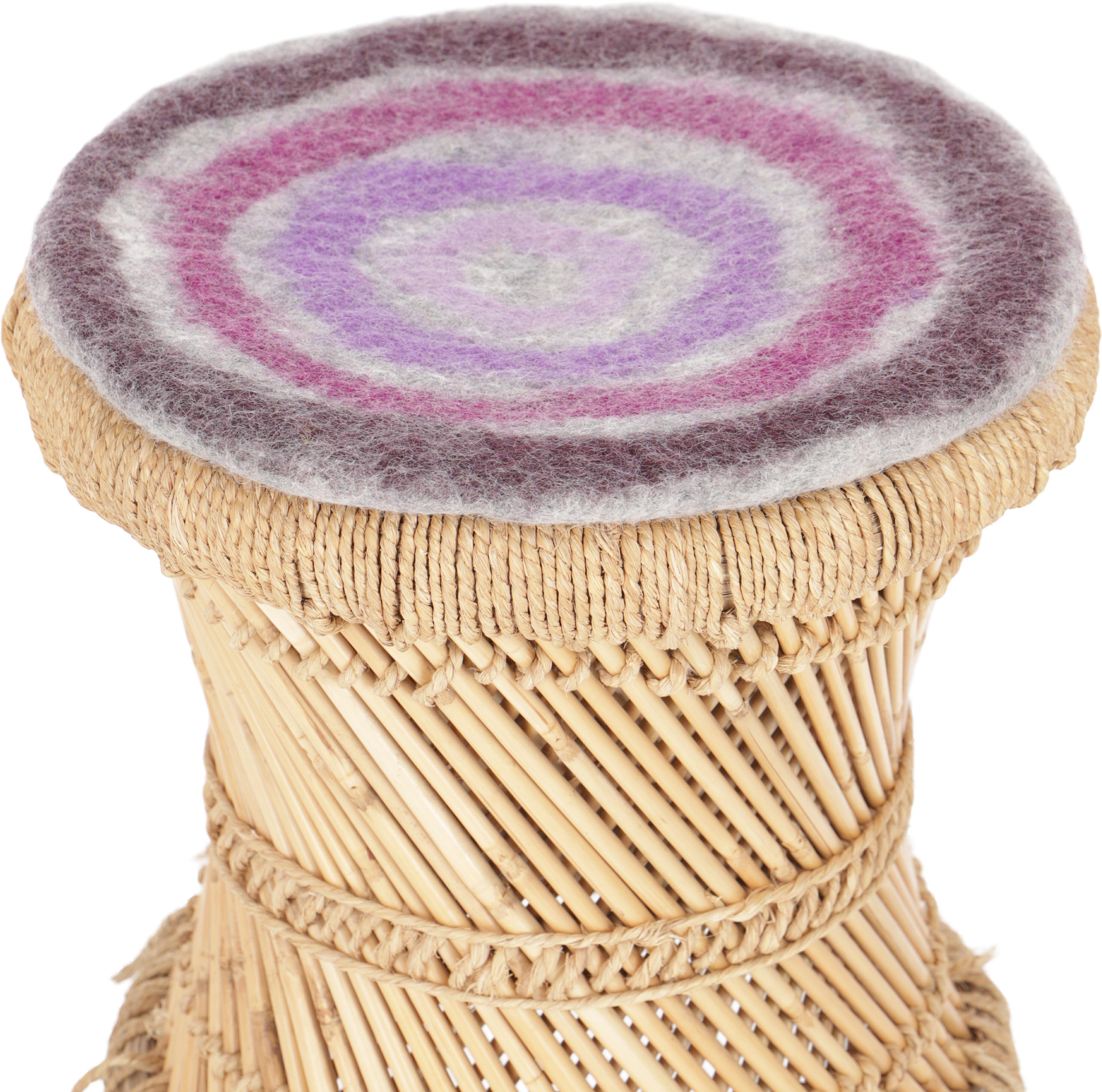 Guru-Shop Meditationskissen Filz Stuhlauflage, Boho Sitzkissen,..