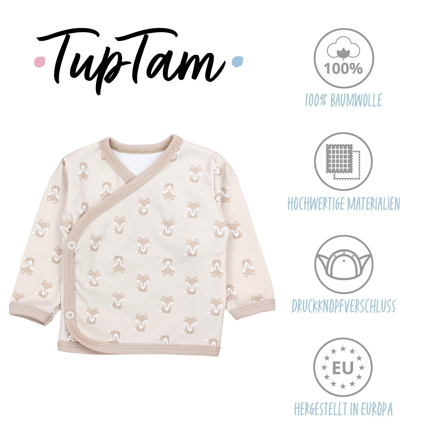 TupTam Wickelshirt TupTam Baby Jungen Langarm Wickelshirt Baumwolle 5er Set