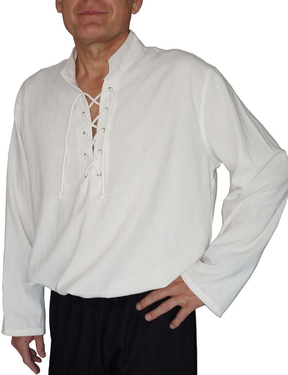 Maylynn Piraten-Kostüm Mittelalter Hemd Yagumir Fischerhemd Piratenhemd Bau günstig online kaufen