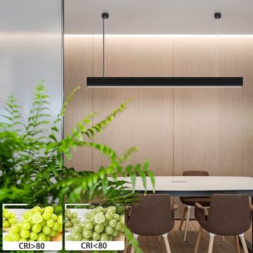 Nettlife LED Pendelleuchte Esstisch Hängelampe Dimmbar mit Fernbedienung, Höhenverstellbar, LED fest integriert, 3000-6500, für Schlafzimmer Wohnzimmer Esszimmer