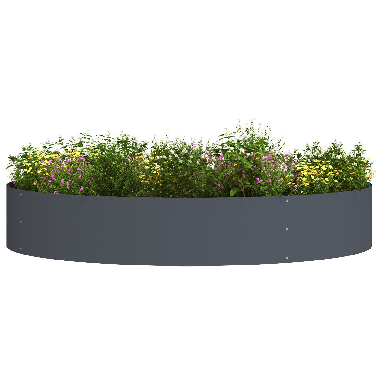 vidaXL Blumentopf Anthrazit Blumentopf Anthrazit Metall günstig online kaufen