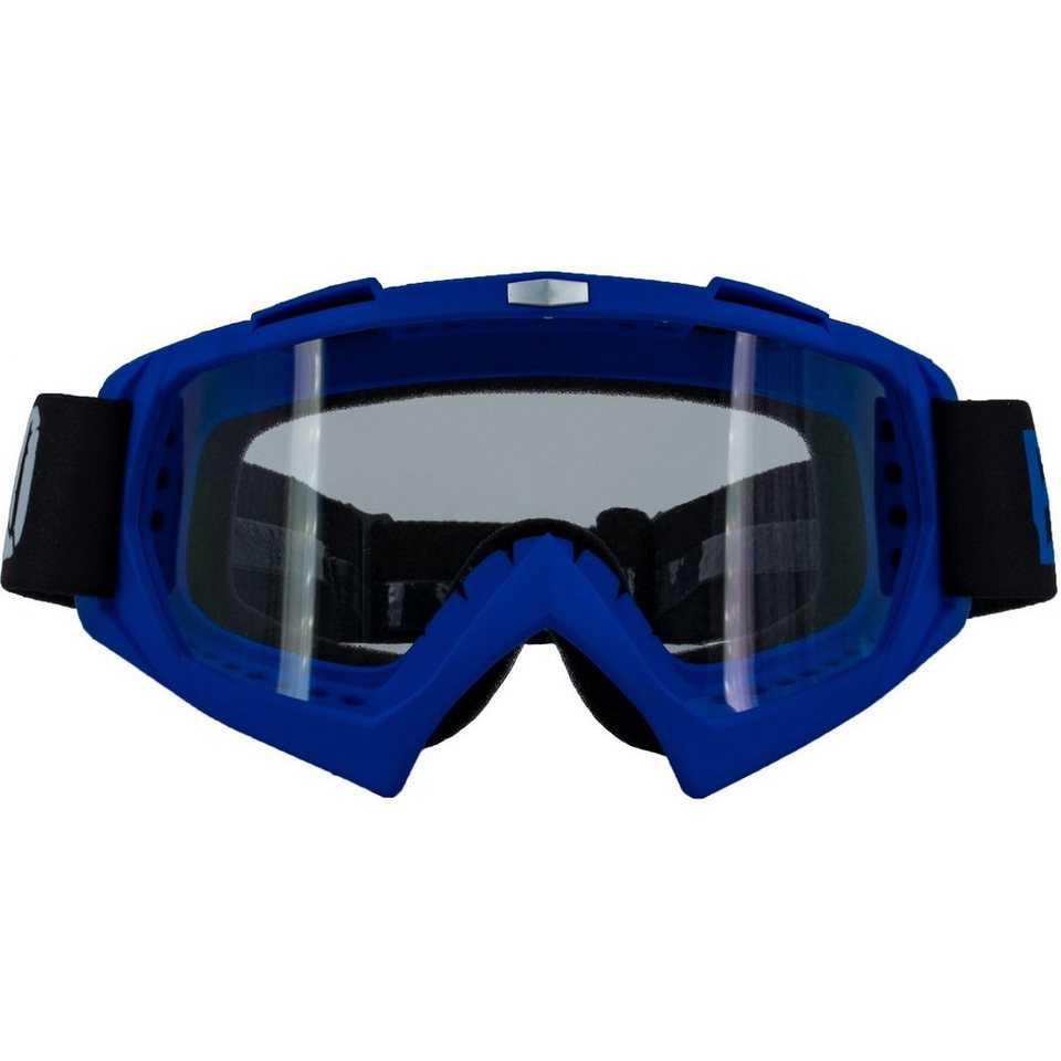 Broken Head Motorradbrille Crossbrille MX-2 Goggle Blau, Vorrichtung für  Abreißvisiere