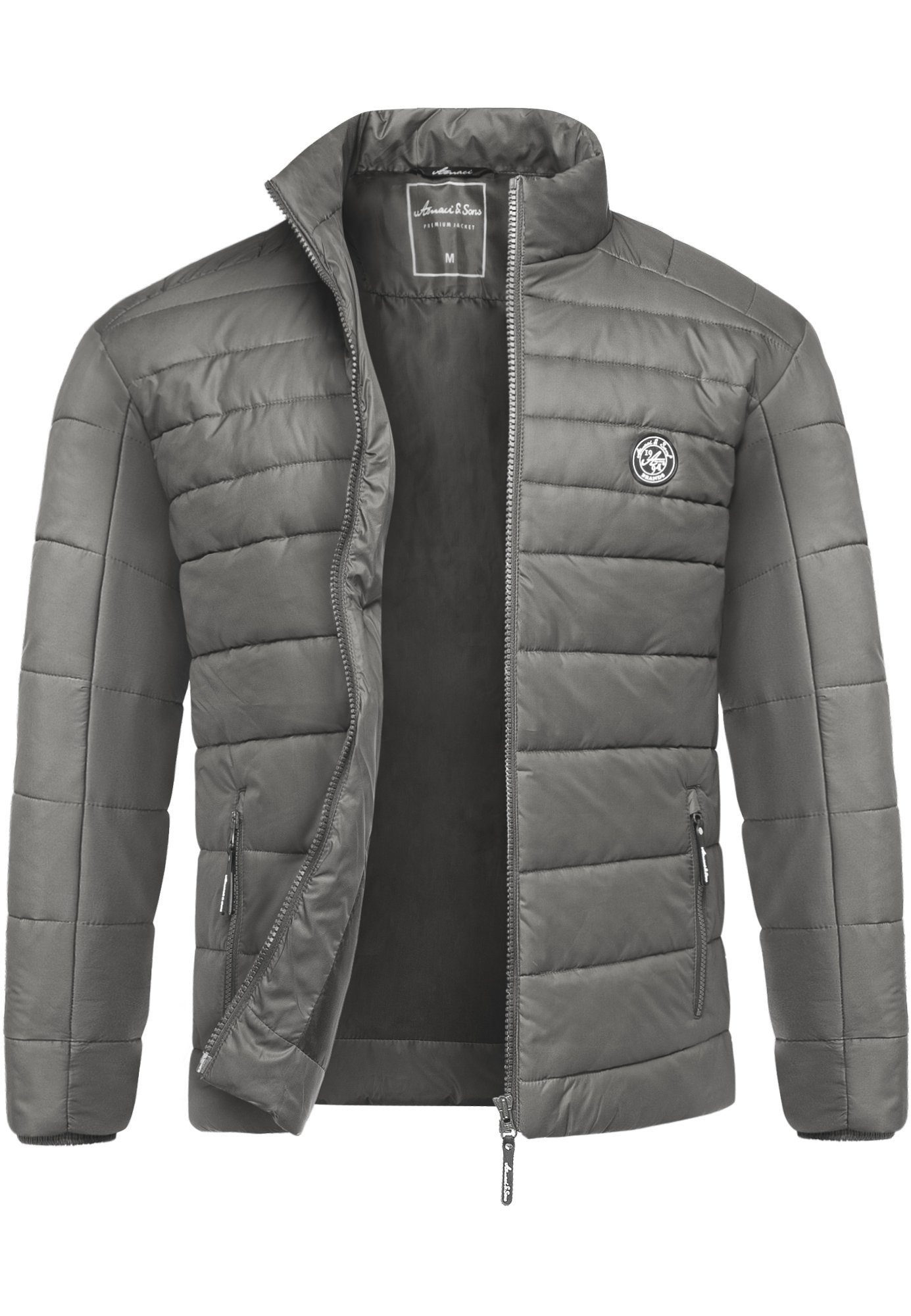 Amaci&Sons Steppjacke REVERE Steppjacke Herren Outdoor Basic Patch Jacke günstig online kaufen