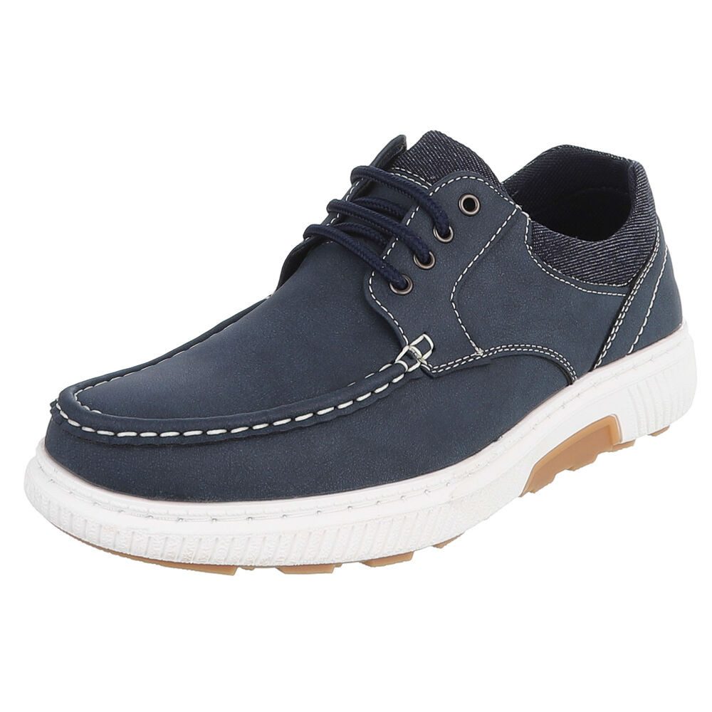 Coolwalk Herrenschuh Schnürschuh Casual mit Profilsohle Schnürschuh (92009909) Flach Schnürer in Dunkelblau