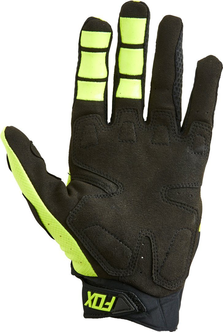 Handschuhe Motocross Pawtector Black/Yellow CE Fox Motorradhandschuhe