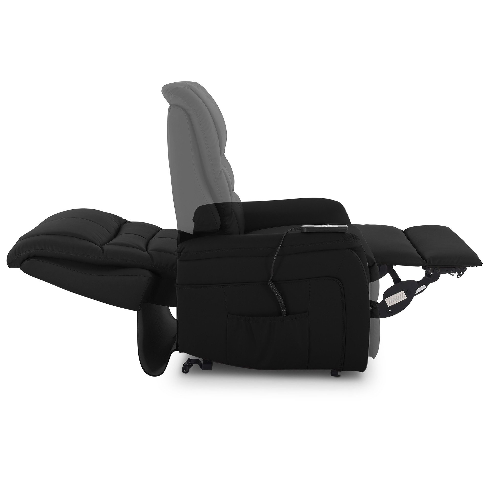 Raburg TV-Sessel Fernsehsessel mit Aufstehhilfe, 120 kg, Relax- & Liegefunktion, Jan, Relaxsessel, elektrisch mit Fernbedienung, 2× Motoren