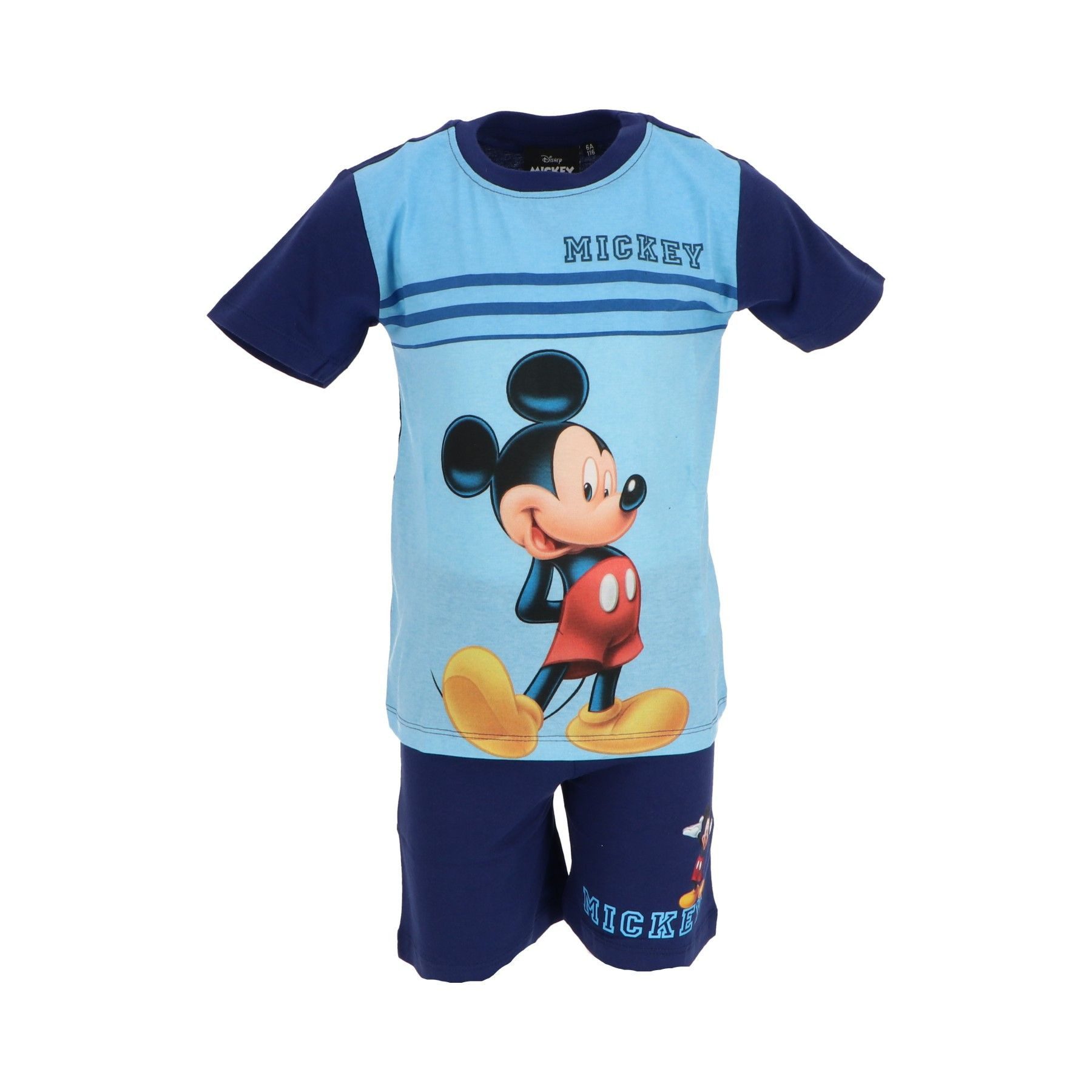 Disney Mickey Mouse Pyjama Shortama – Kinderpyjama & Sommer Schlafanzug aus 100% Baumwolle
